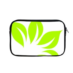 Leaf Green White Apple Macbook Pro 13  Zipper Case