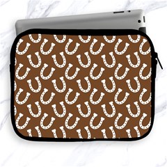 Horse Shoes Iron White Brown Apple Ipad 2/3/4 Zipper Cases by Mariart