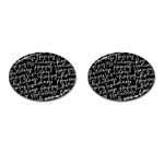 Happy Holidays Cufflinks (Oval) Front(Pair)