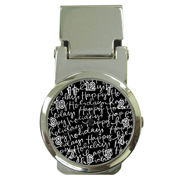 Happy Holidays Money Clip Watches