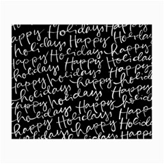 Happy Holidays Small Glasses Cloth (2-side) by Mariart