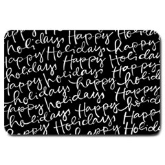 Happy Holidays Large Doormat  by Mariart