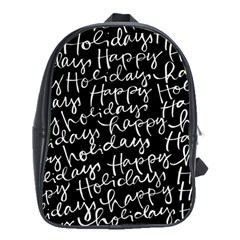 Happy Holidays School Bags (xl)  by Mariart