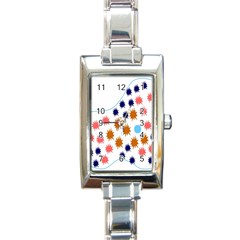 Island Top View Good Plaid Spot Star Rectangle Italian Charm Watch by Mariart