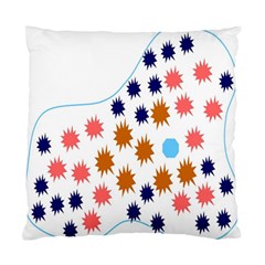 Island Top View Good Plaid Spot Star Standard Cushion Case (two Sides) by Mariart