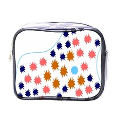 Island Top View Good Plaid Spot Star Mini Toiletries Bags by Mariart