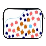 Island Top View Good Plaid Spot Star Apple iPad 2/3/4 Zipper Cases Front