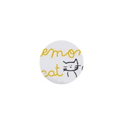 Lemon Animals Cat Orange 1  Mini Buttons