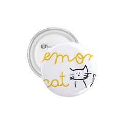 Lemon Animals Cat Orange 1 75  Buttons by Mariart