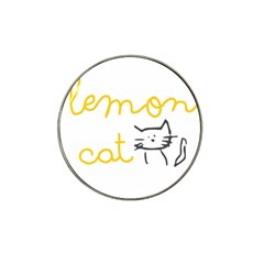 Lemon Animals Cat Orange Hat Clip Ball Marker (4 Pack) by Mariart