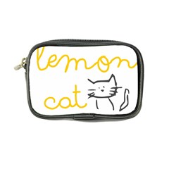 Lemon Animals Cat Orange Coin Purse by Mariart