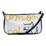 Lemon Animals Cat Orange Shoulder Clutch Bags Front