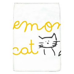 Lemon Animals Cat Orange Flap Covers (l)  by Mariart