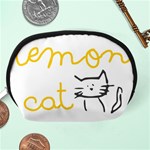 Lemon Animals Cat Orange Accessory Pouches (Medium)  Back