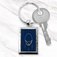 Line Light Blue Green Red Yellow Key Chains (rectangle)  by Mariart