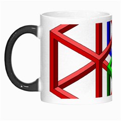 Impossible Cubes Red Green Blue Morph Mugs by Mariart