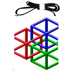 Impossible Cubes Red Green Blue Shoulder Sling Bags by Mariart