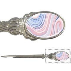 Marble Abstract Texture With Soft Pastels Colors Blue Pink Grey Letter Openers by Mariart