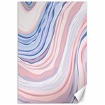 Marble Abstract Texture With Soft Pastels Colors Blue Pink Grey Canvas 20  x 30   19.62 x28.9  Canvas - 1