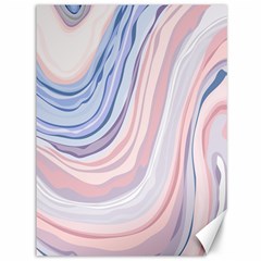 Marble Abstract Texture With Soft Pastels Colors Blue Pink Grey Canvas 36  X 48   by Mariart