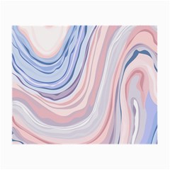 Marble Abstract Texture With Soft Pastels Colors Blue Pink Grey Small Glasses Cloth (2-side) by Mariart