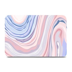 Marble Abstract Texture With Soft Pastels Colors Blue Pink Grey Plate Mats by Mariart