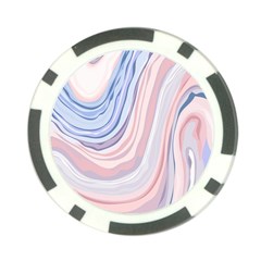 Marble Abstract Texture With Soft Pastels Colors Blue Pink Grey Poker Chip Card Guard by Mariart