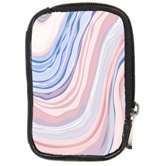 Marble Abstract Texture With Soft Pastels Colors Blue Pink Grey Compact Camera Cases by Mariart