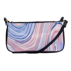 Marble Abstract Texture With Soft Pastels Colors Blue Pink Grey Shoulder Clutch Bags by Mariart