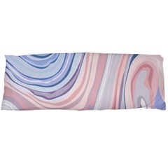 Marble Abstract Texture With Soft Pastels Colors Blue Pink Grey Body Pillow Case (dakimakura) by Mariart