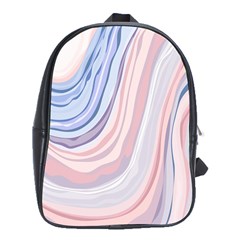 Marble Abstract Texture With Soft Pastels Colors Blue Pink Grey School Bags (xl)  by Mariart