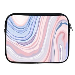 Marble Abstract Texture With Soft Pastels Colors Blue Pink Grey Apple Ipad 2/3/4 Zipper Cases by Mariart