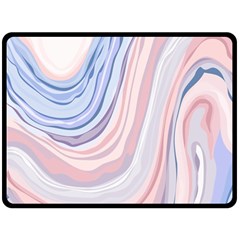 Marble Abstract Texture With Soft Pastels Colors Blue Pink Grey Double Sided Fleece Blanket (large)  by Mariart