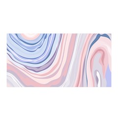 Marble Abstract Texture With Soft Pastels Colors Blue Pink Grey Satin Wrap by Mariart