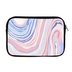 Marble Abstract Texture With Soft Pastels Colors Blue Pink Grey Apple Macbook Pro 17  Zipper Case by Mariart