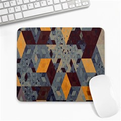 Apophysis Isometric Tessellation Orange Cube Fractal Triangle Large Mousepads by Mariart