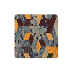 Apophysis Isometric Tessellation Orange Cube Fractal Triangle Square Magnet