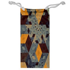 Apophysis Isometric Tessellation Orange Cube Fractal Triangle Jewelry Bag