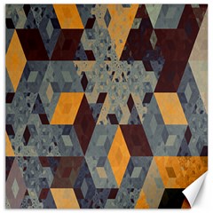 Apophysis Isometric Tessellation Orange Cube Fractal Triangle Canvas 20  X 20   by Mariart