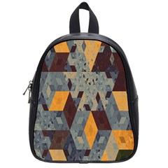 Apophysis Isometric Tessellation Orange Cube Fractal Triangle School Bags (small)  by Mariart