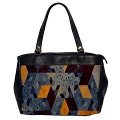 Apophysis Isometric Tessellation Orange Cube Fractal Triangle Office Handbags