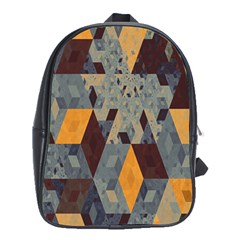 Apophysis Isometric Tessellation Orange Cube Fractal Triangle School Bags (xl)  by Mariart