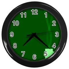 Mug Green Hot Tea Coffe Wall Clocks (black)