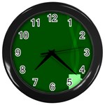 Mug Green Hot Tea Coffe Wall Clocks (Black) Front