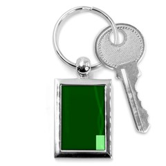 Mug Green Hot Tea Coffe Key Chains (rectangle)  by Mariart