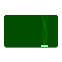 Mug Green Hot Tea Coffe Magnet (rectangular) by Mariart