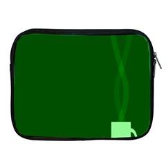 Mug Green Hot Tea Coffe Apple Ipad 2/3/4 Zipper Cases by Mariart