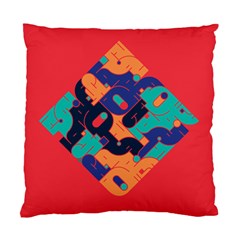 Plaid Red Sign Orange Blue Standard Cushion Case (one Side) by Mariart