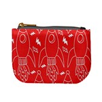 Moon Red Rocket Space Mini Coin Purses Front