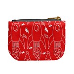 Moon Red Rocket Space Mini Coin Purses Back